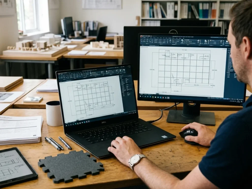 etap projektowania strefy fitness